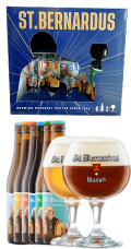 Pack cerveza de regalo St Bernardus 6 Cervezas 2 copas